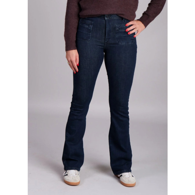 Homage to Denim Donker flared jeans zakken jane 8957268885832 large