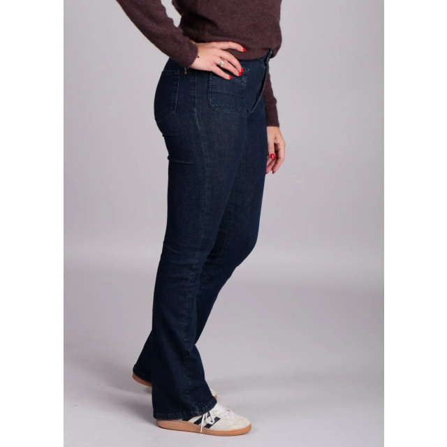Homage to Denim Donker flared jeans zakken jane 8957268885832 large