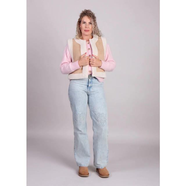 Grace & Mila Suede imitatieschaap gilet noe 8965671813448 large