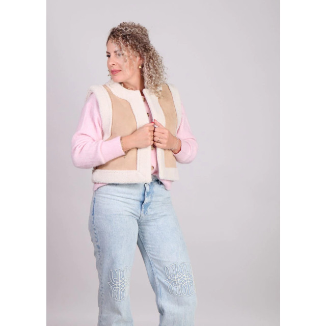 Grace & Mila Suede imitatieschaap gilet noe 8965671813448 large