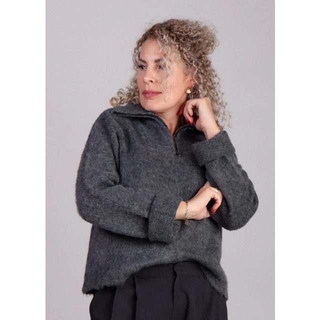 Modström Fluffy trui halve rits kane 8956295938376 large