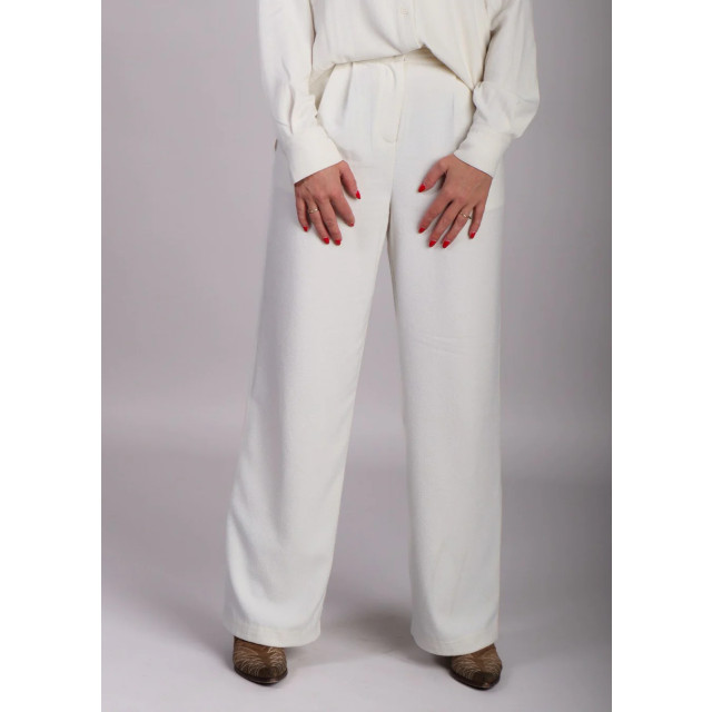 Modström Off white boucle wide leg pantalon karter 8956117025096 large