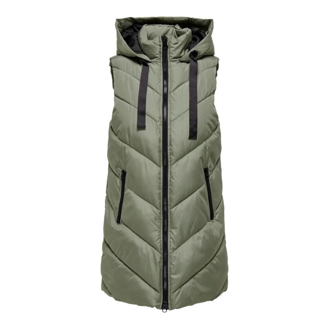 Jacqueline de Yong Jdyskylar padded hood waistcoat otw steel 4509.84.0002 large