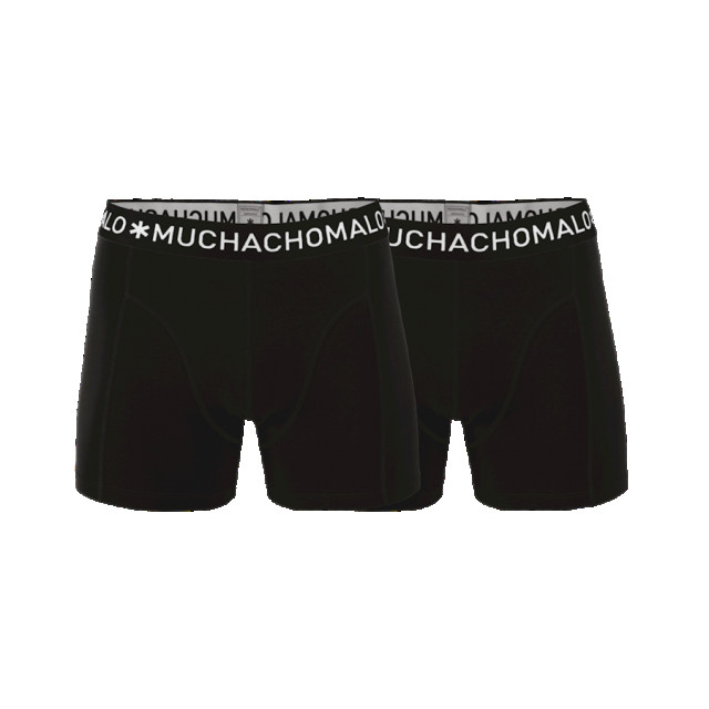 Muchachomalo Boxershorts basic02 black 2-p MUCHACHOMALO BASIC02/Black 2-Pack large