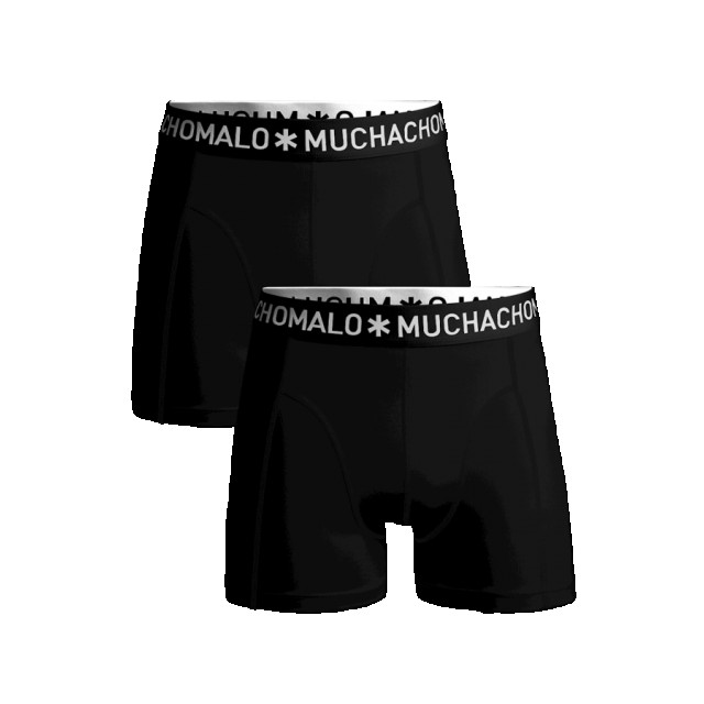 Muchachomalo Boxershorts basic02 black 2-p MUCHACHOMALO BASIC02/Black 2-Pack large