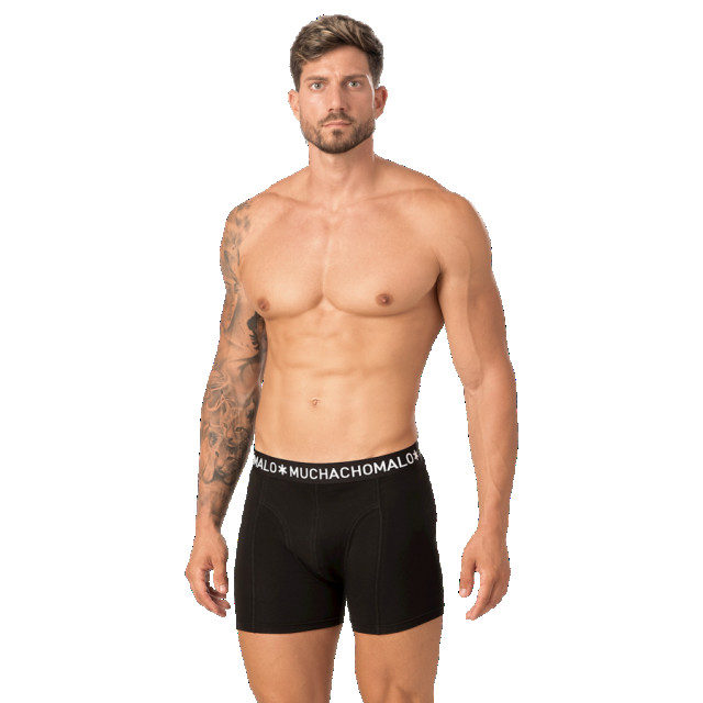 Muchachomalo Boxershorts basic02 black 2-p MUCHACHOMALO BASIC02/Black 2-Pack large
