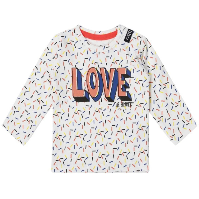 Beebielove Longsleeve heart 10-2283NB WHT large