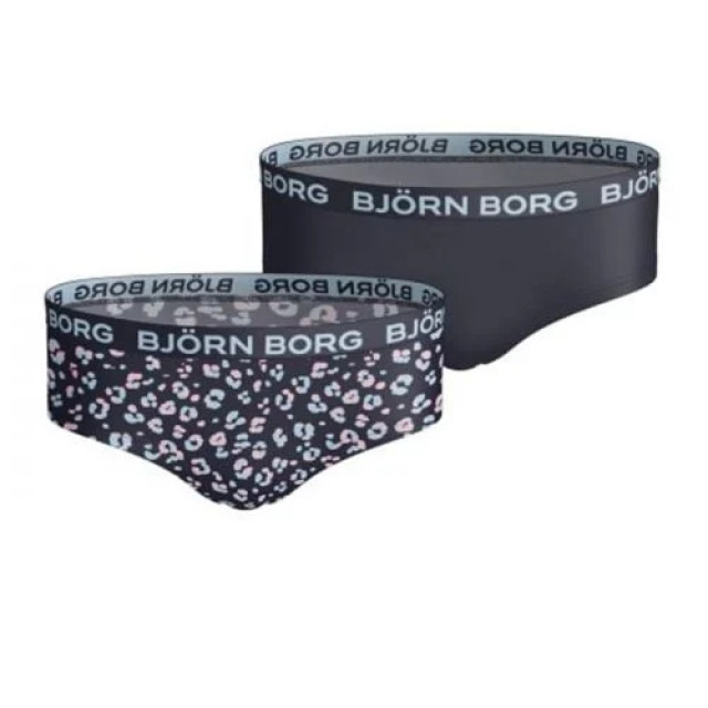 Björn Borg Meisjes hipster 2p animal & solid 1811-1321-70011 large