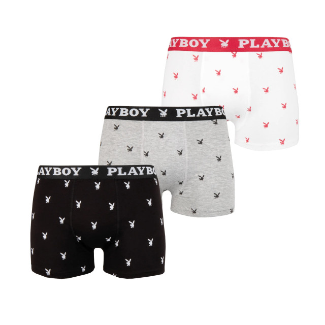 Playboy Boxershort 3 pack miller PLB18-GrWiZw large