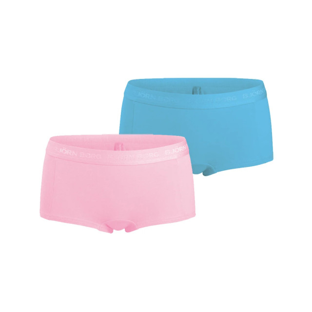 Björn Borg Björn borg meisjes minishorts 2-pack – zacht katoen – lichtroze & licht 141801-172210-74092 large