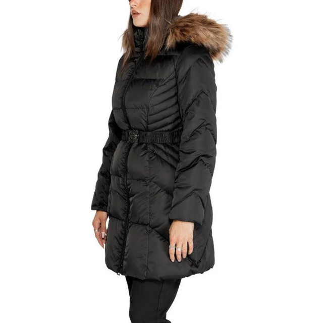 Guess Jas Guess Zwart Long Puffer Jas large