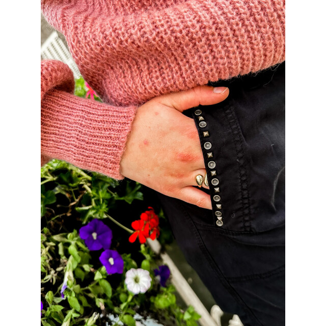 Summum 7s5876-8016 554 bare shoulder sweater airy alpaca blend knit antiquepink 7s5876-8016 554 large