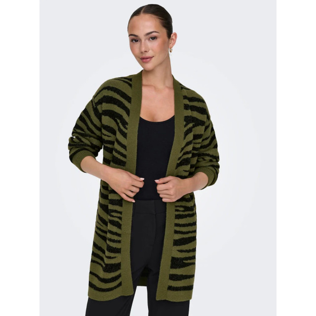 Jacqueline de Yong Lorraine animal l/s long cardigan 15328366 large