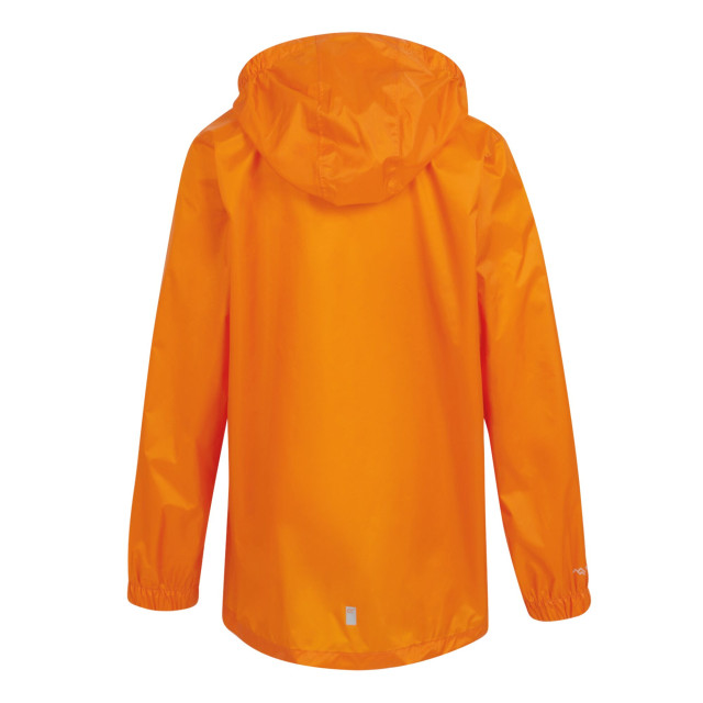 Regatta Groot buitenshuis kinderen/kinderen pakket it jasje iii waterdichte packaway zwart UTRG3209_persimmon large