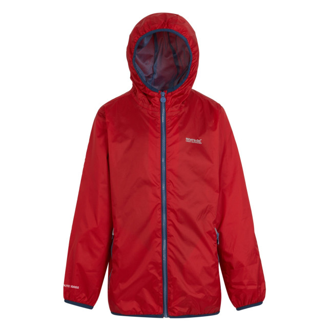 Regatta Groot buitenshuis kinderen/kinderen lever ii packaway rain jacket UTRG1885_dangerred large