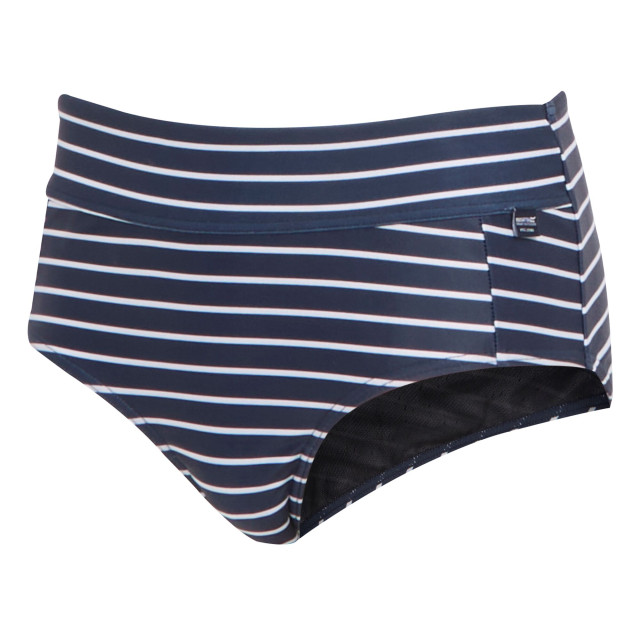 Regatta Dames paloma stripe structuur bikinibroekje UTRG8933_navywhite large