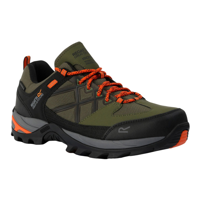 Regatta Heren samaris iii laag loopschoenen UTRG9773_cypressgreenblazeorange large
