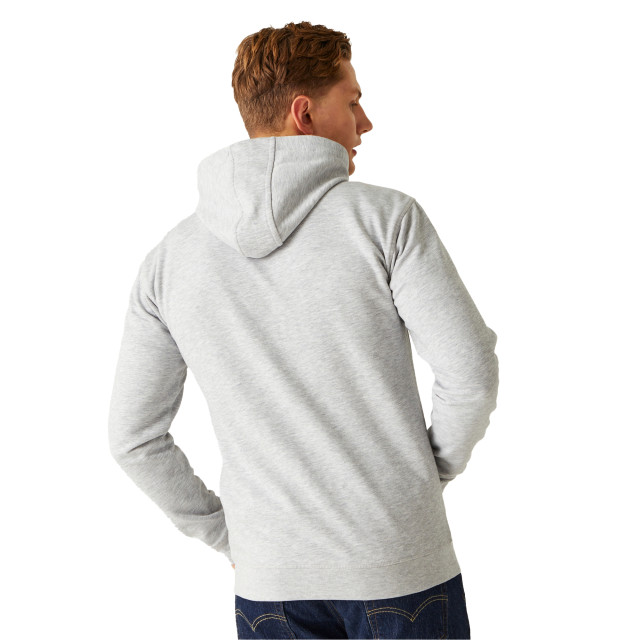 Regatta Heren shorebay ii full zip hoodie UTRG10643_silvergreymarl large