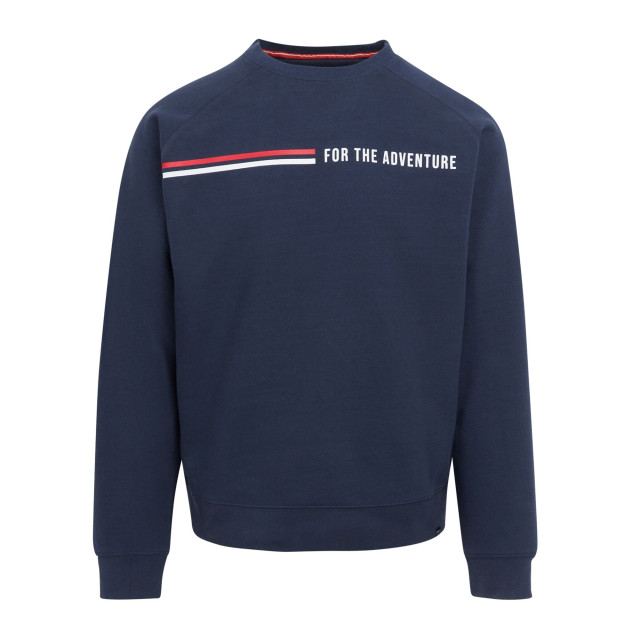 Regatta Heren nithsdale stripe crew neck sweatshirt UTRG10640_navy large