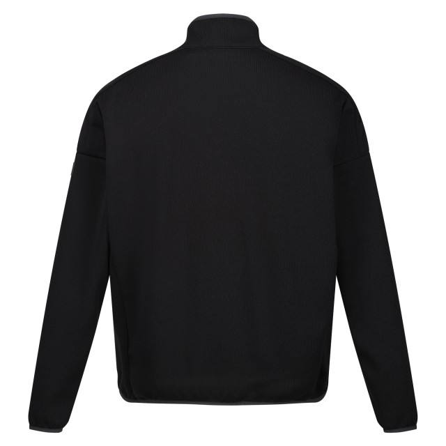 Regatta Heren kassam marl full zip fleecejack UTRG10217_blackagavegreenmarl large