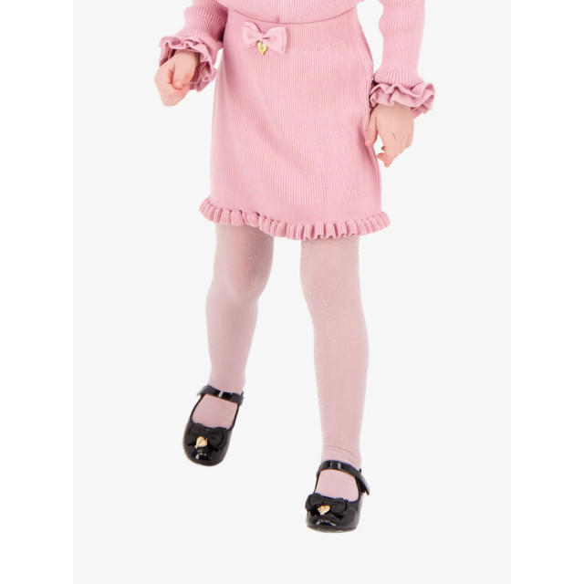 Angels Face Troy rib knitted skirt 61045300-TEA-ROSE large