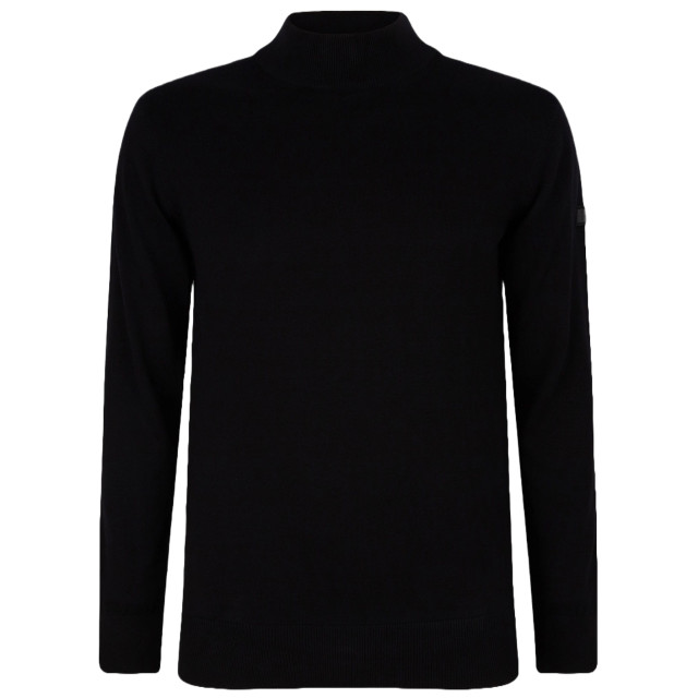 PRESLY & SUN Jordan mock turtle pullover PS-JORDAN-BLK-L large