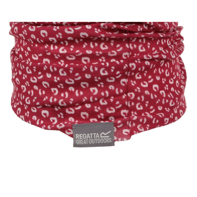 Regatta Kinder/kids multitube ditsy cheetah print structuur nekwarmer UTRG8800_pinkpotion large