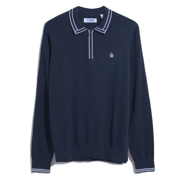 Original Penguin Polo 1/4 zip earl sweater dark sapphire OPGF3125/P413 large Original Penguin Polo 1/4 zip earl sweater dark sapphire OPGF3125/P413 large