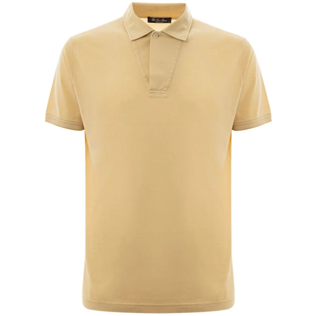 Loro Piana Zijde polo shirt Loro Piana Geel Zijde Polo Shirt large