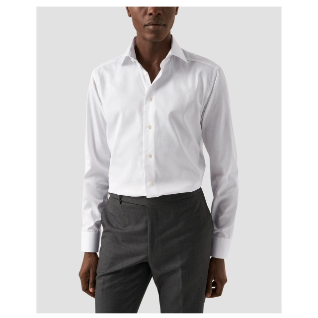 Eton Solid signature twill shirt lange mouw overhemden 100012342 100012342 large