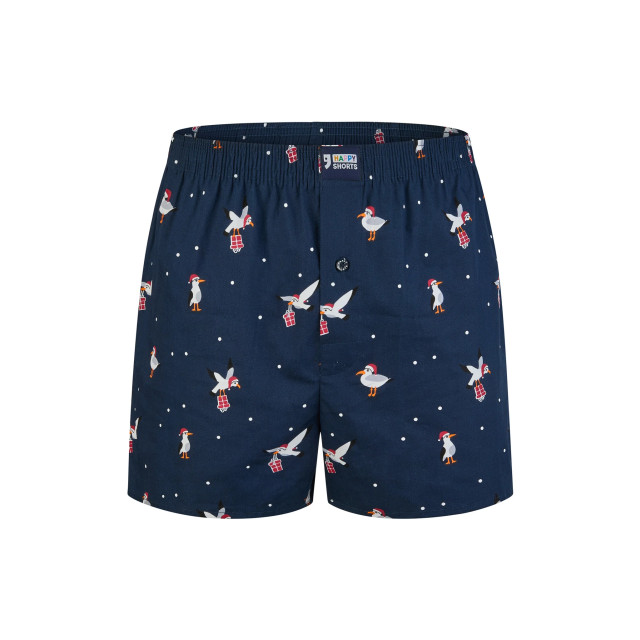 Happy Shorts Heren wijde boxershorts kerst print sea gull HS-1070 large