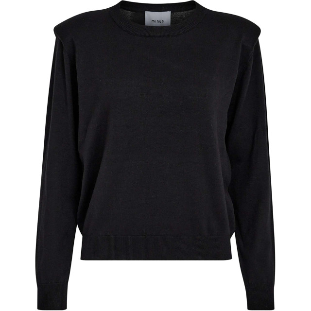 Minus Msmekira solid knit pull black MI6464-100 large