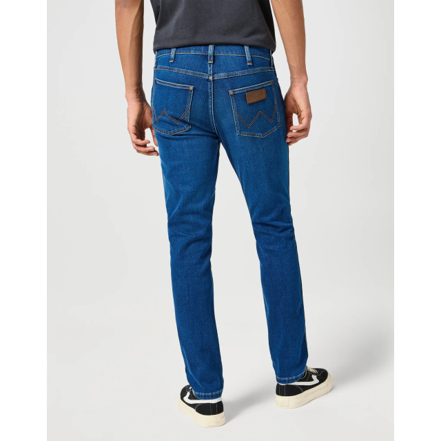 Wrangler Larston heren slim-fit jeans indigo waves WRANGLER 112356817 Larston IndigoWaves large