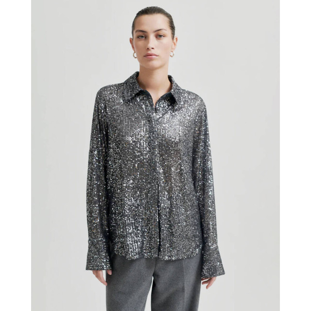 Second Female Blouse lange mouw 59043 moonshine Second Female Blouse lange mouw 59043 MOONSHINE large