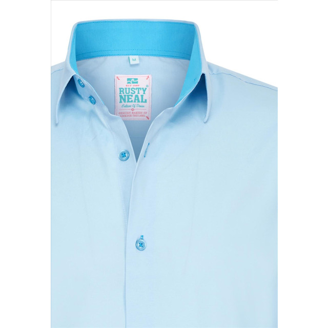 Rusty Neal Heren overhemd - aqua r-66 RN36-R-66 large