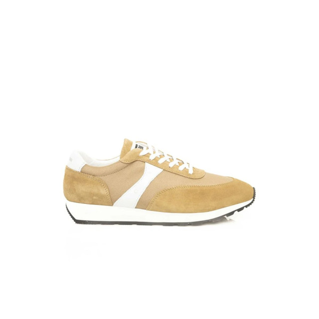 Cerruti 1881 Kalfsleren sneakers voor mannen Cerruti 1881 Beige Kalfsleren Sneakers voor Mannen large