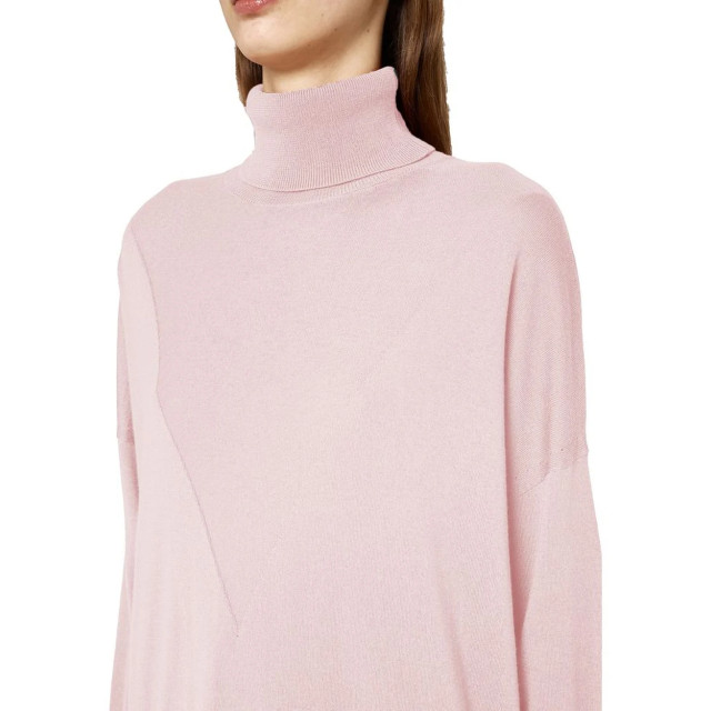 Alpha Studio Zijde turtleneck trui Alpha Studio Roze Zijde Turtleneck Trui large