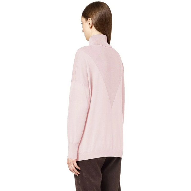 Alpha Studio Zijde turtleneck trui Alpha Studio Roze Zijde Turtleneck Trui large