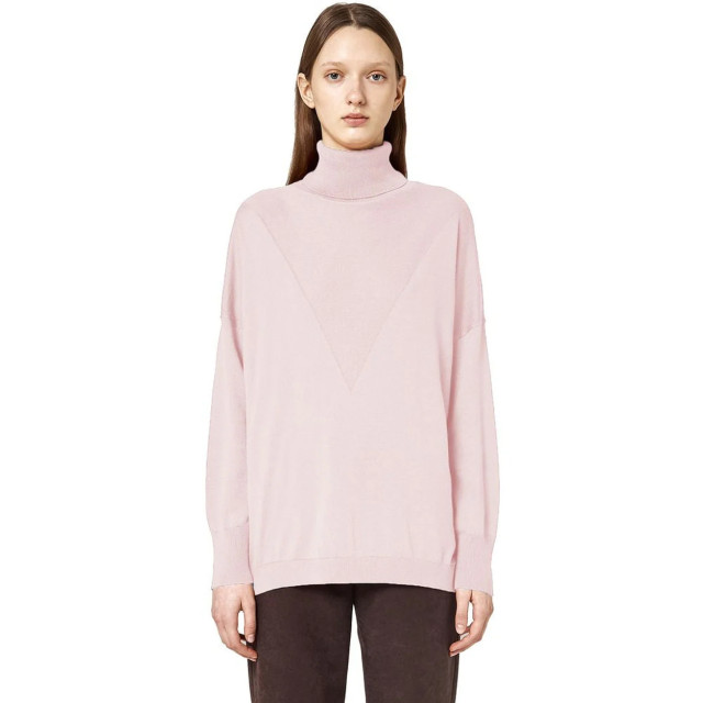 Alpha Studio Zijde turtleneck trui Alpha Studio Roze Zijde Turtleneck Trui large