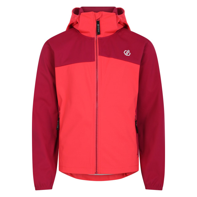 Dare2b Kinder/kids cheer soft shell jas UTRG9943_berrypinkneonpink large