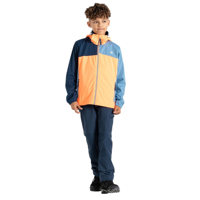 Dare2b Kinder/kids cheer soft shell jas UTRG9943_orangeniagarablue large