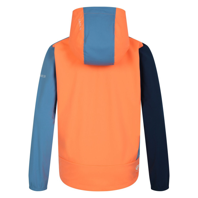 Dare2b Kinder/kids cheer soft shell jas UTRG9943_orangeniagarablue large