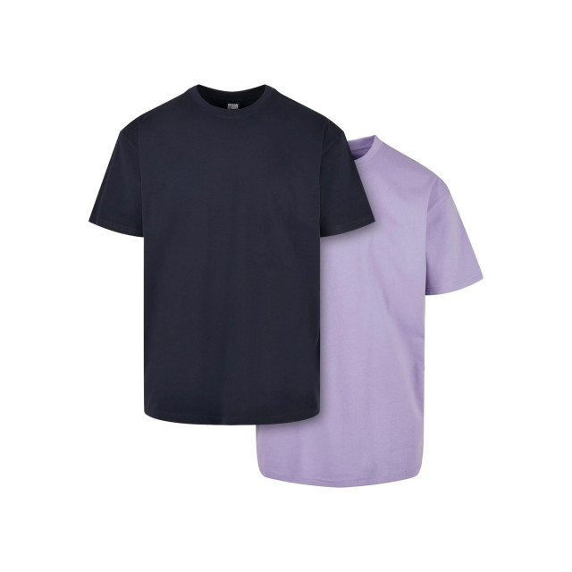 Urban Classics Heren zwaargewicht oversized t-shirt (set van 2) UTTN1214_midnightnavylavender large