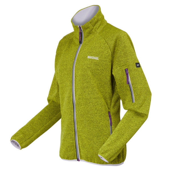 Regatta Dames ravenhill full zip fleece top UTRG9742_citronlimelilacfrost large