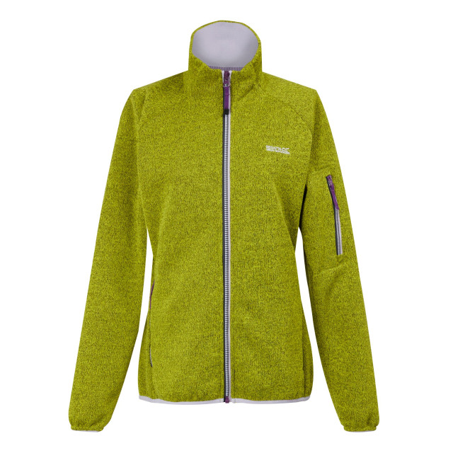 Regatta Dames ravenhill full zip fleece top UTRG9742_citronlimelilacfrost large