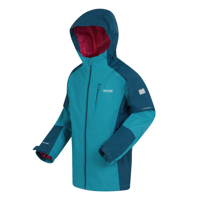 Regatta Calderdale ii waterdichte jas voor kinderen/kinderen UTRG9741_tahoebluemoroccanblue large Regatta Calderdale ii waterdichte jas voor kinderen/kinderen UTRG9741_tahoebluemoroccanblue large