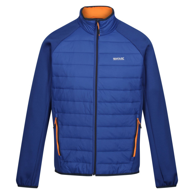 Regatta Heren clumber iv full zip hybride jas UTRG9074_newroyalpersimmon large
