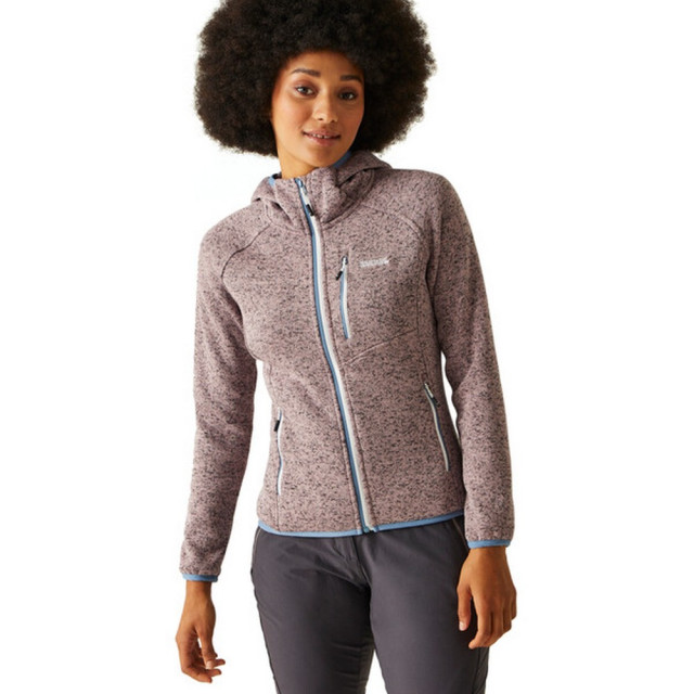 Regatta Dames newhill marl fleecejas met capuchon UTRG8830_heathercoronetblue large Regatta Dames newhill marl fleecejas met capuchon UTRG8830_heathercoronetblue large