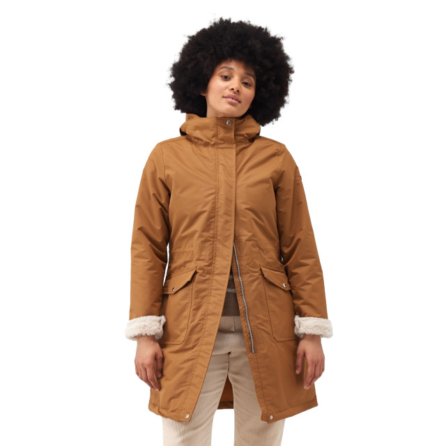 Regatta Dames romine waterdichte parka UTRG8077_rubberlightvanilla large