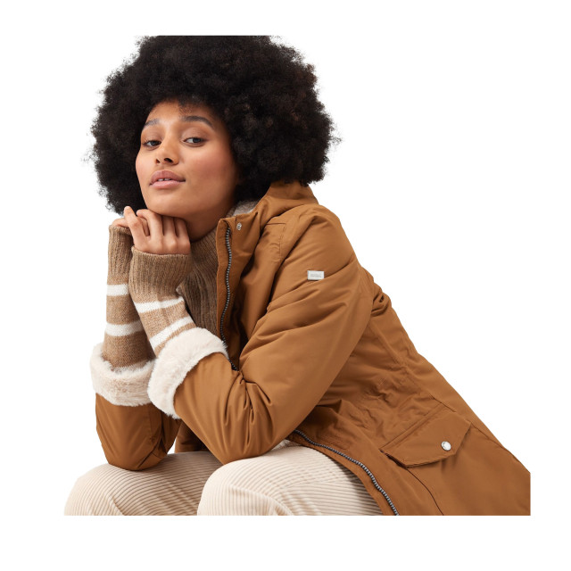 Regatta Dames romine waterdichte parka UTRG8077_rubberlightvanilla large